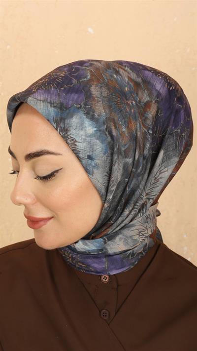 Locella Soft Pamuk Eşarp Mor