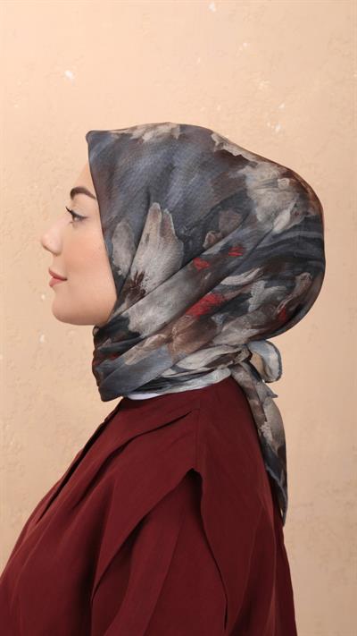 Locella Soft Pamuk Eşarp Gri