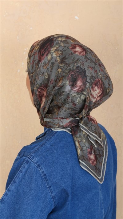 Locella Soft Pamuk Eşarp Küllü Gri