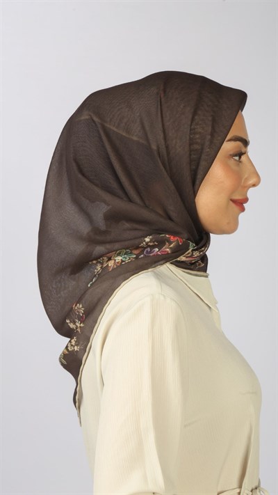 Locella Soft Pamuk Eşarp Kahve