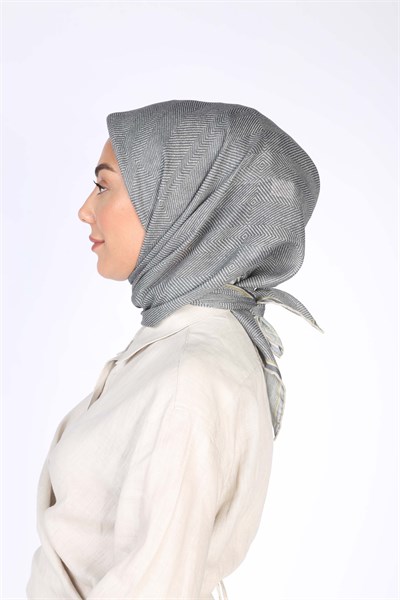 Locella Soft Pamuk Eşarp Gri