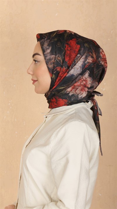 Locella Soft Pamuk Eşarp Siyah