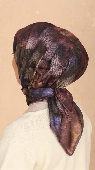 Locella Soft Pamuk Eşarp Mürdüm