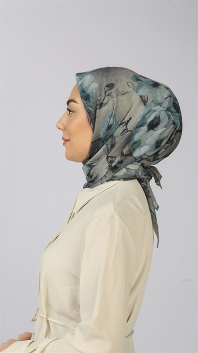 Locella Soft Pamuk Eşarp Gri