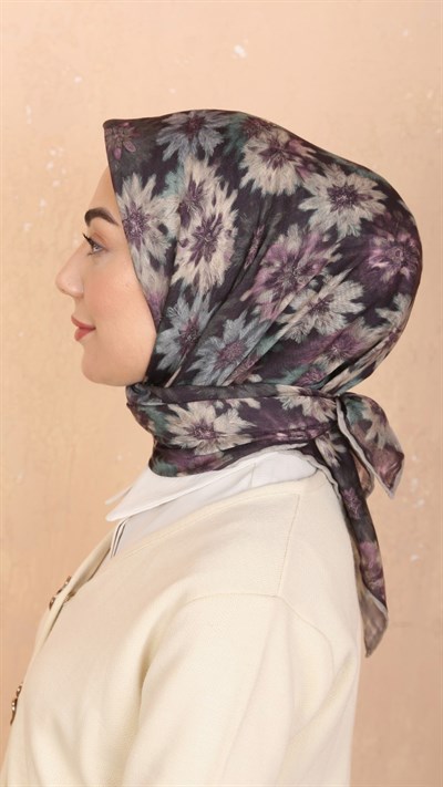 Locella Soft Pamuk Eşarp Mürdüm