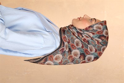 Locella Soft Pamuk Eşarp Siyah Kahve