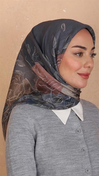 Locella Soft Pamuk Eşarp Gri