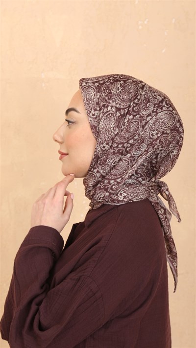 Locella Soft Pamuk Eşarp Bordo