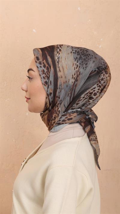 Locella Soft Pamuk Eşarp Gri