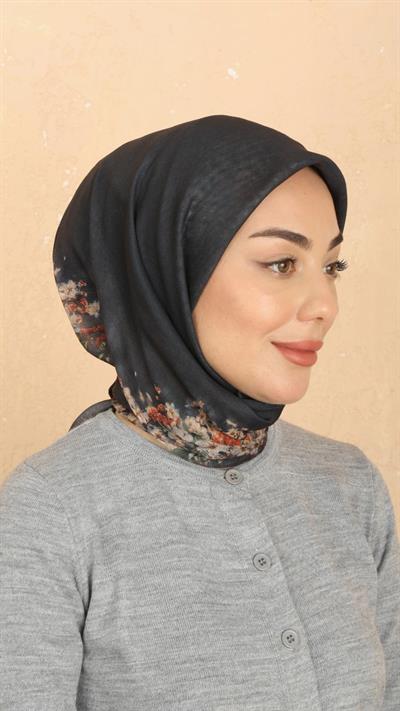 Locella Soft Pamuk Eşarp Siyah