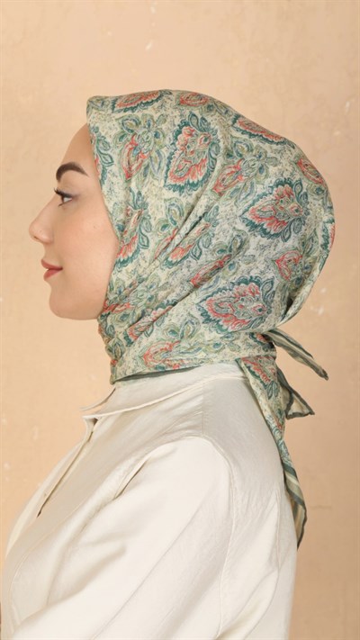 Locella Soft Pamuk Eşarp Canlı Yeşil