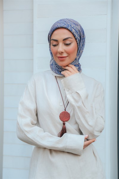 Locella Soft Pamuk Eşarp Lila