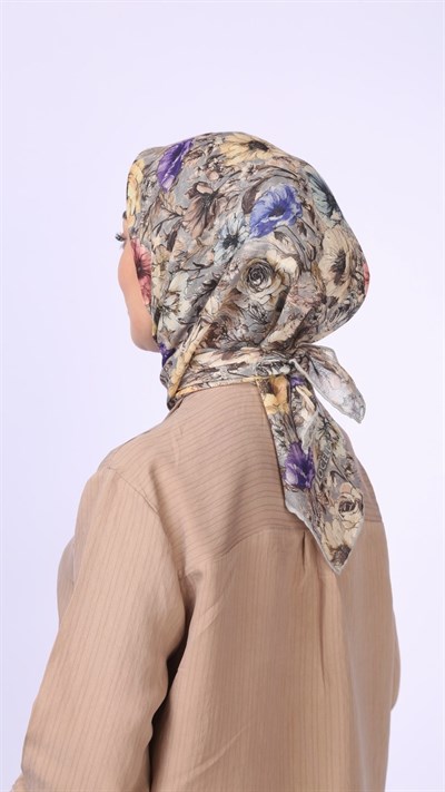 Locella Soft Pamuk Eşarp Gri