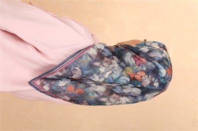 Locella Soft Pamuk Eşarp Lacivert