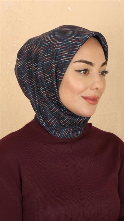 Locella Soft Pamuk Eşarp Lacivert