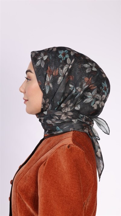 Locella Soft Pamuk Eşarp Siyah