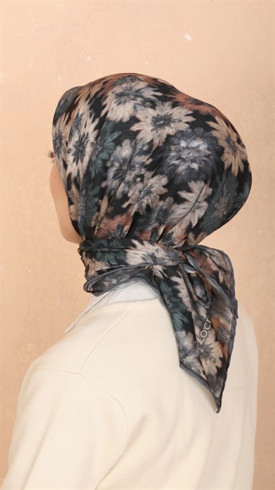 Locella Soft Pamuk Eşarp Siyah