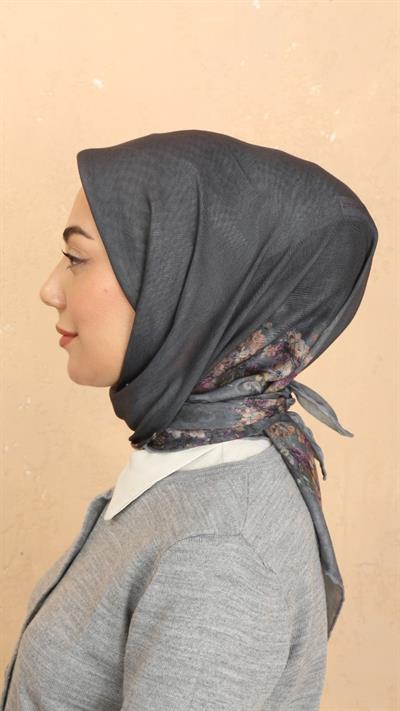 Locella Soft Pamuk Eşarp Gri