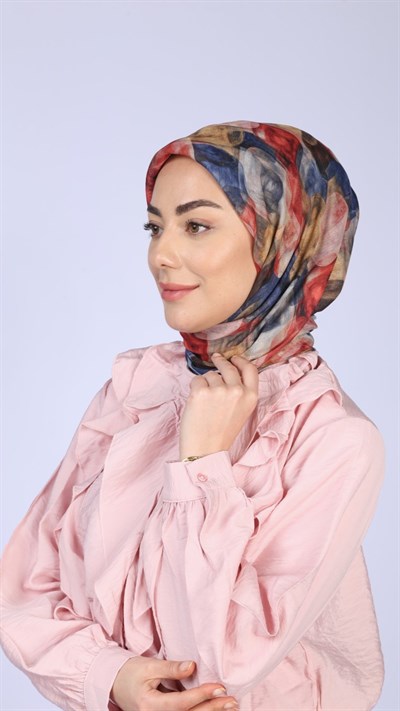 Locella Soft Pamuk Eşarp Lacivert