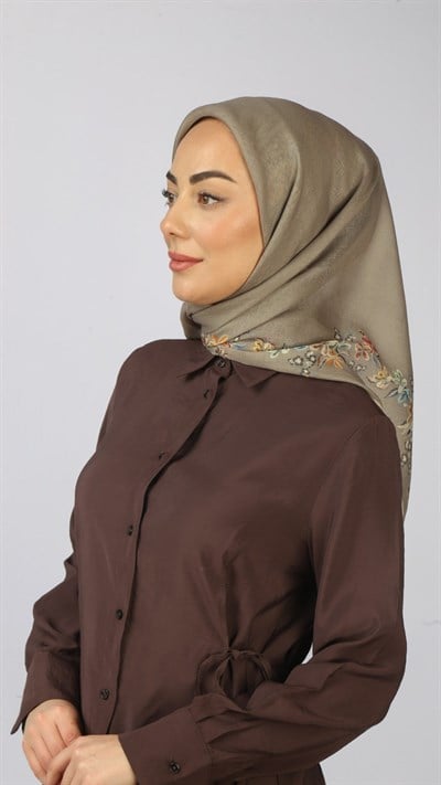 Locella Soft Pamuk Eşarp Vizon