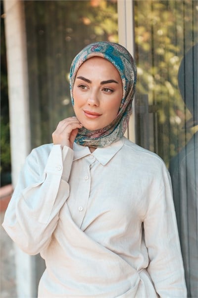 Locella Soft Pamuk Eşarp-Gri