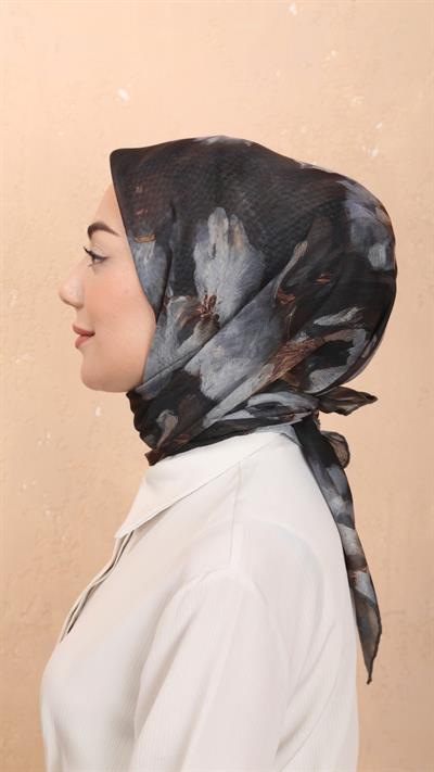 Locella Soft Pamuk Eşarp Siyah