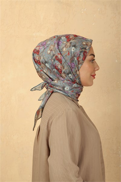 Locella Soft Pamuk Eşarp Gri