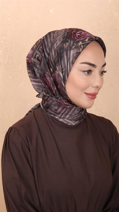 Locella Soft Pamuk Eşarp Mürdüm