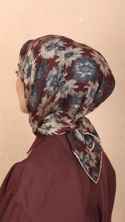 Locella Soft Pamuk Eşarp Bordo