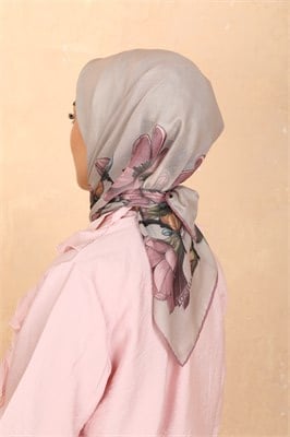 Locella Soft Pamuk Eşarp-Bej Pembe