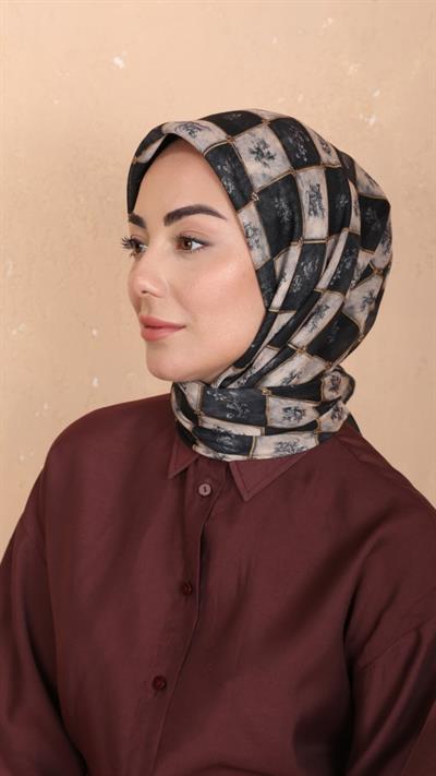 Locella Soft Pamuk Eşarp Siyah