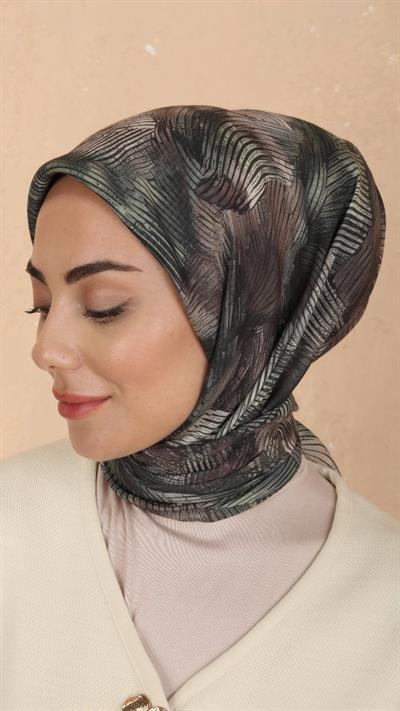 Locella Soft Pamuk Eşarp Yeşil-4