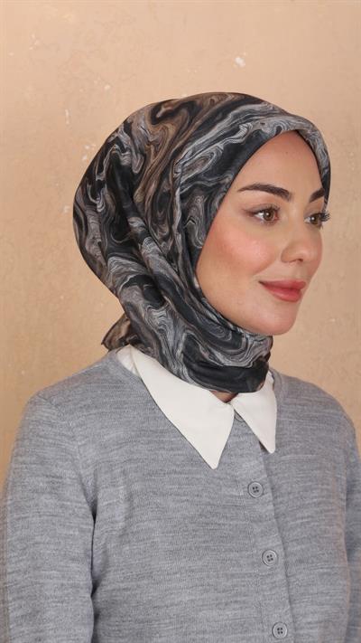 Locella Soft Pamuk Eşarp Siyah