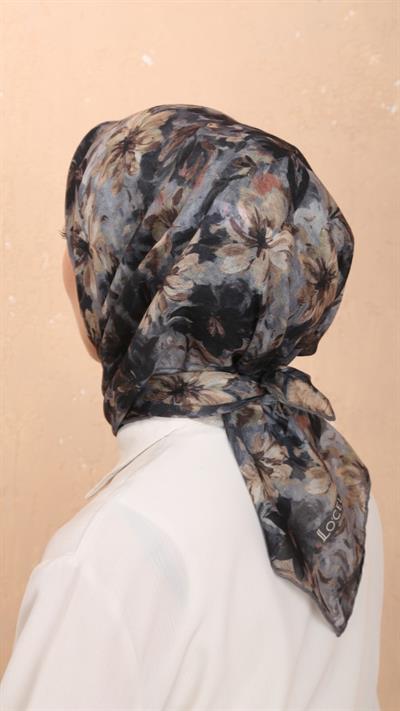 Locella Soft Pamuk Eşarp Siyah
