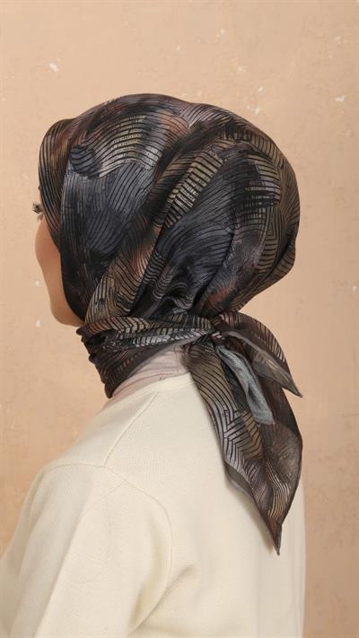 Locella Soft Pamuk Eşarp Haki-5