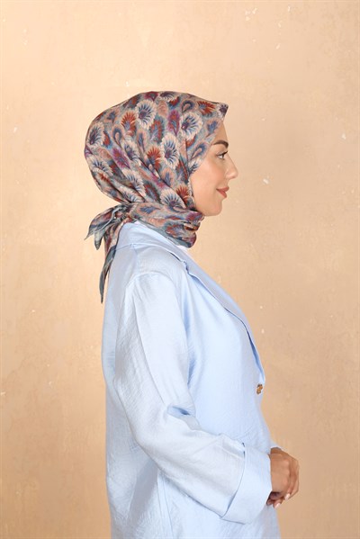 Locella Soft Pamuk Eşarp Petrol Mavisi