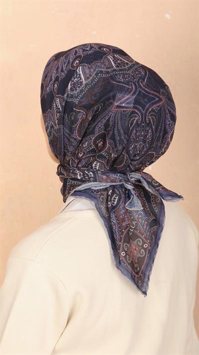 Locella Soft Pamuk Eşarp Morcivert