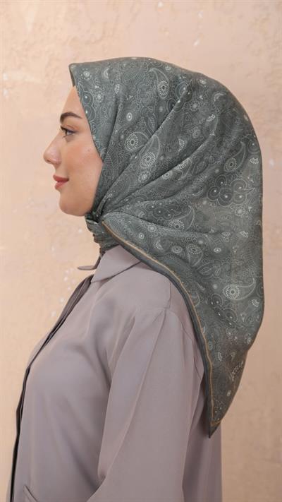 Locella Soft Pamuk Eşarp Mint Yeşili-17