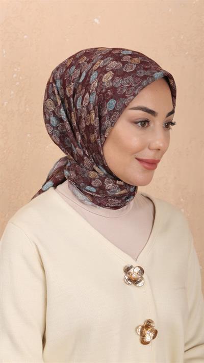 Locella Soft Pamuk Eşarp Bordo