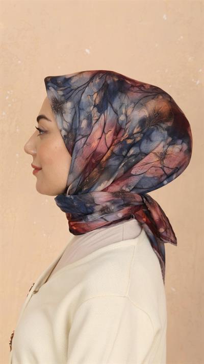 Locella Soft Pamuk Eşarp Bordo