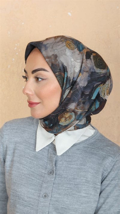 Locella Soft Pamuk Eşarp Gri