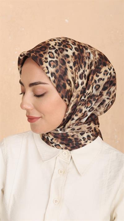 Locella Soft Pamuk Eşarp Çikolata Kahve-1