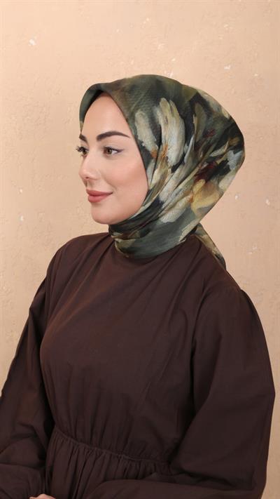 Locella Soft Pamuk Eşarp Yeşil