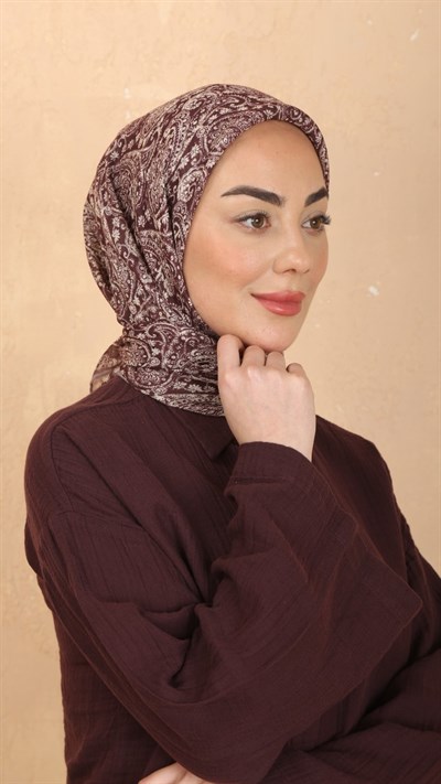 Locella Soft Pamuk Eşarp Bordo