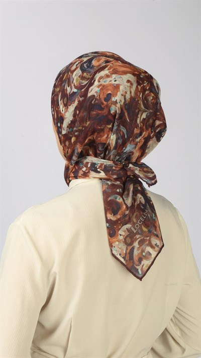 Locella Soft Pamuk Eşarp Koyu Bordo