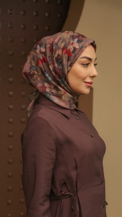 Locella Soft Pamuk Eşarp Kakao