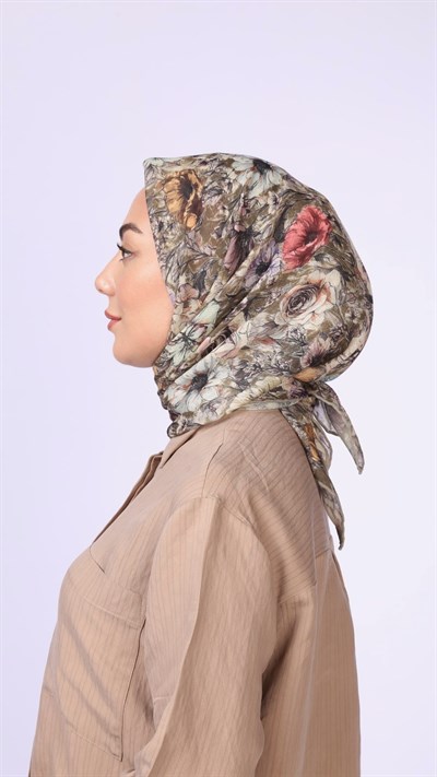 Locella Soft Pamuk Eşarp Yeşil