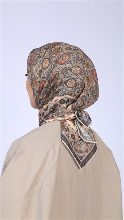 Locella Soft Pamuk Eşarp Gri