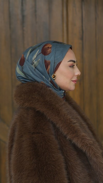 Locella Soft Pamuk Eşarp Gri