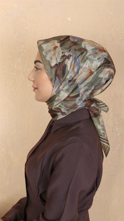 Locella Soft Pamuk Eşarp Yeşil